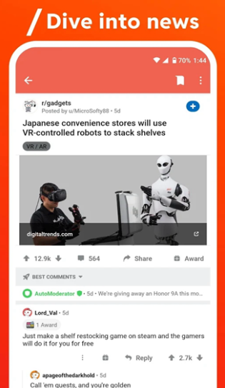 Reddit网站论坛app