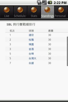 SBL篮球即时比分