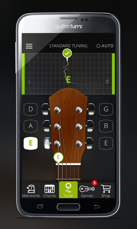 GuitarTuna - 进行标准调弦的吉他调音器