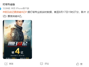 中国首部机甲爽片！《明日战记》票房突破4亿关口