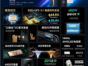 黑鲨 5 高能版发布：起售价2599，UFS3.1+SSD磁盘阵列