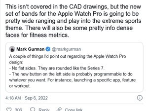 Apple Watch Pro将获得专属表带和表盘 突出其对"极限运动"的关注