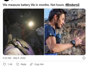 我们以月为单位 苹果Apple Watch Ultra续航性能遭佳明嘲讽