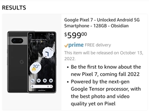 开机就是Android 13 谷歌Pixel 7参数抢先看：性能被iPhone 14碾压