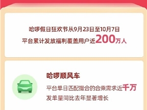 分别破1500万和2亿元 哈啰9.30 APP日活/GTV创历史新高