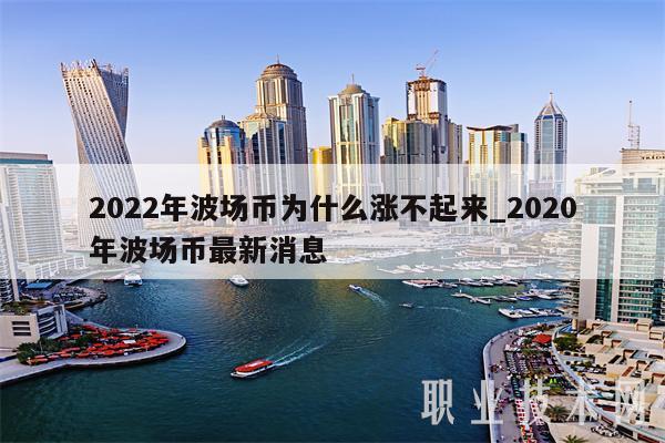 2022年波场币为什么涨不起来_2020年波场币最新消息-第1张图片-binance下载