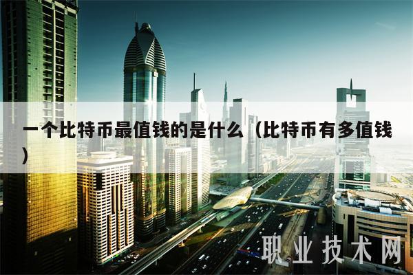 一个比特币最值钱的是什么（比特币有多值钱-第1张图片-binance下载