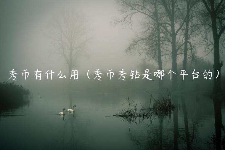 秀币有什么用（秀币秀钻是哪个平台的）-第1张图片-欧意下载