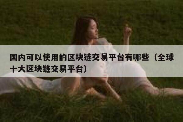国内可以使用的区块链交易平台有哪些（全球十大区块链交易平台）-第1张图片-欧意下载