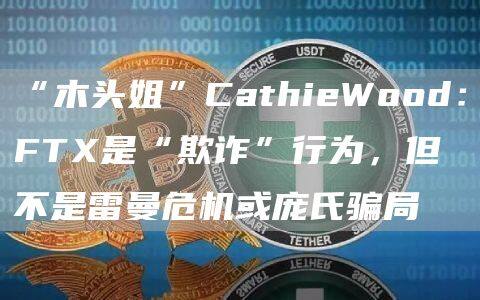 “木头姐”CathieWood：FT是“欺诈”行为，但不是雷曼危机或庞氏骗局-第1张图片-欧意下载